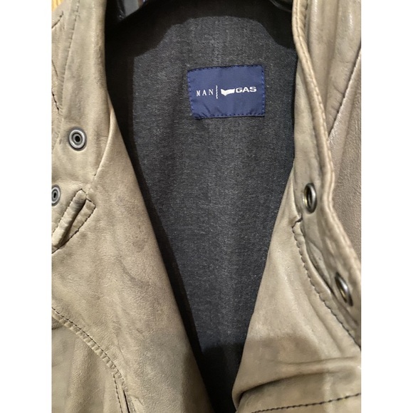 Leather biker jacket - Picture 2 of 10